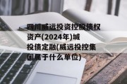 四川威远投资控股债权资产(2024年)城投债定融(威远投控集团属于什么单位)