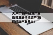 天津zy循环经济产业投资发展债权资产(循环经济产业基金)