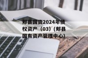 郏县国资2024年债权资产（03）(郏县国有资产管理中心)