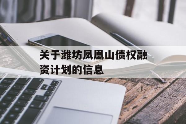 关于潍坊凤凰山债权融资计划的信息