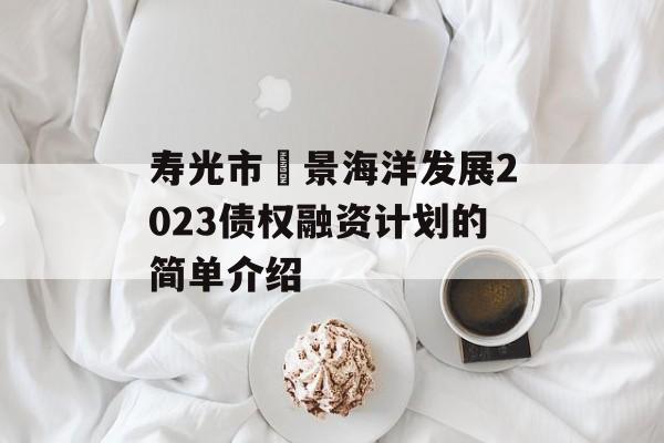 寿光市昇景海洋发展2023债权融资计划的简单介绍