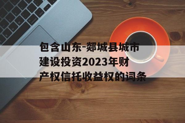 包含山东-郯城县城市建设投资2023年财产权信托收益权的词条