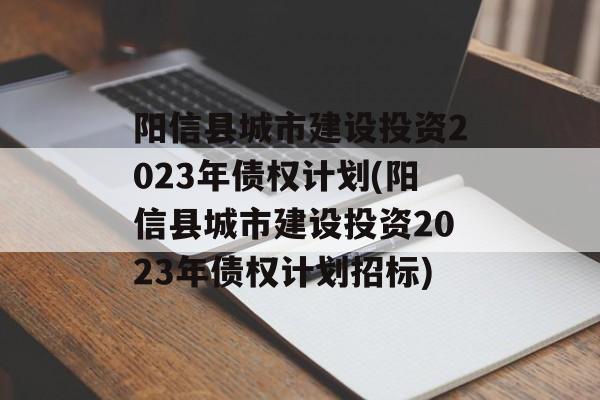 阳信县城市建设投资2023年债权计划(阳信县城市建设投资2023年债权计划招标)