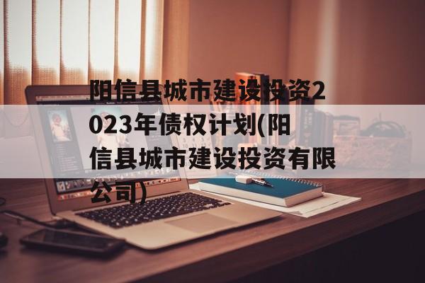 阳信县城市建设投资2023年债权计划(阳信县城市建设投资有限公司)